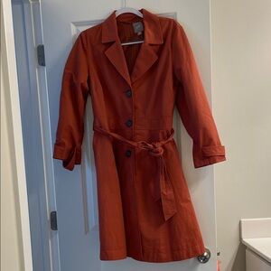 J. Jill Rust Belted Trench Coat